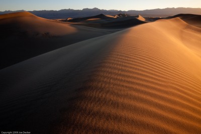 Blowing Sands at Sunrise, Mesquite Flat