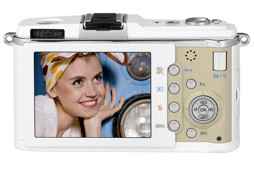 While an increasing number of DSLRs can also capture videos, the E-P1's built-in mic can capture stereo sound and this camera provides some additional benefits, as part of the unique Multi-Mix feature set. (This Olympus product photo is a simulation and is not intended to represent display quality.)