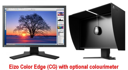 The Rolls Royce of monitors for serious photographers and graphic arts specialists, an Eizo Color Edge (CG) model always gets rave reviews. If you want a more affordable but still superb monitor, check out the 24-inch Samsung SyncMaster 245T or the 22-inch MultiSync P221W from NEC.