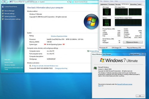 All versions of Windows 7, except Basic, include both a 32-bit edition and a 64-bit edition. When buying a new PC with more than 8 GB of random access memory, remind the vendor to pre-install the 64-bit edition.