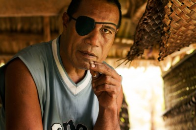 Iataake Totoki is the assisting agriculture officer on the island of Abaiang. He says that he intends to move to either New Zealand or Australia, because of climate change. "The higher we go the better." He says that most people here don't want to leave Kiribati but if they know what is going to happen they will want to leave as well. According to him, it's mostly educated people that fully understand the situation. ©Malin Fezehai