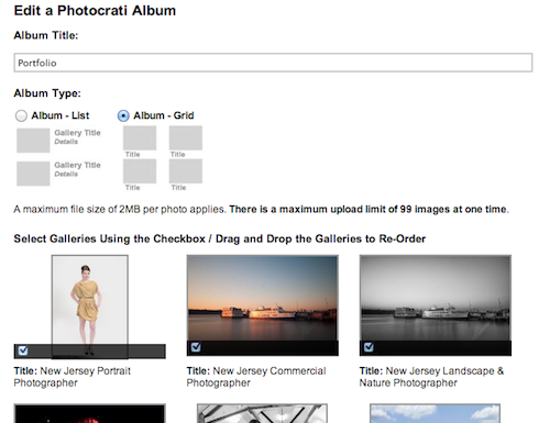 wordpress-portfolio-album