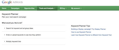 keyword-planner