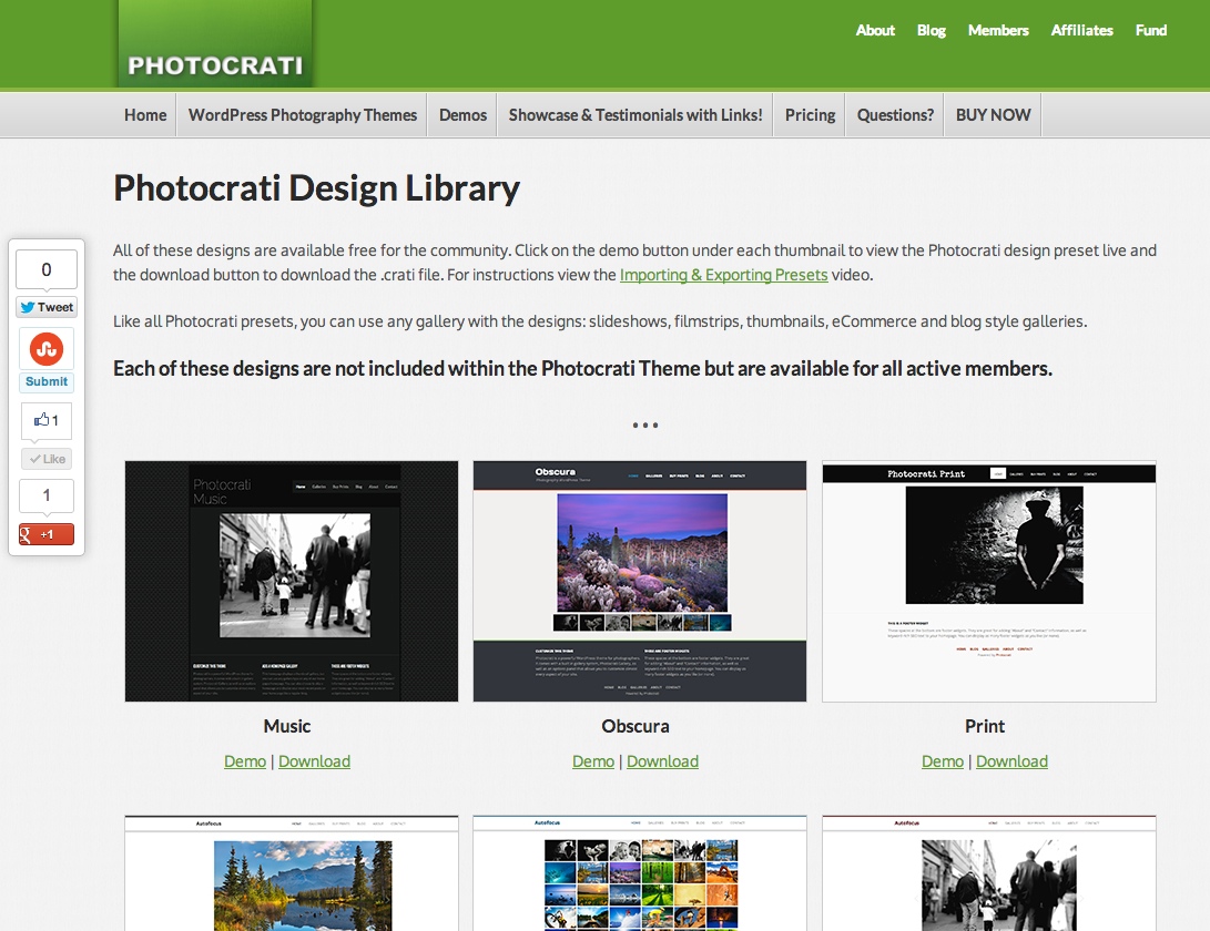 photocrati design library