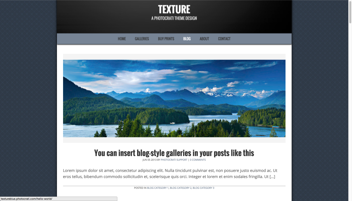 Featured Image Top Blog Template