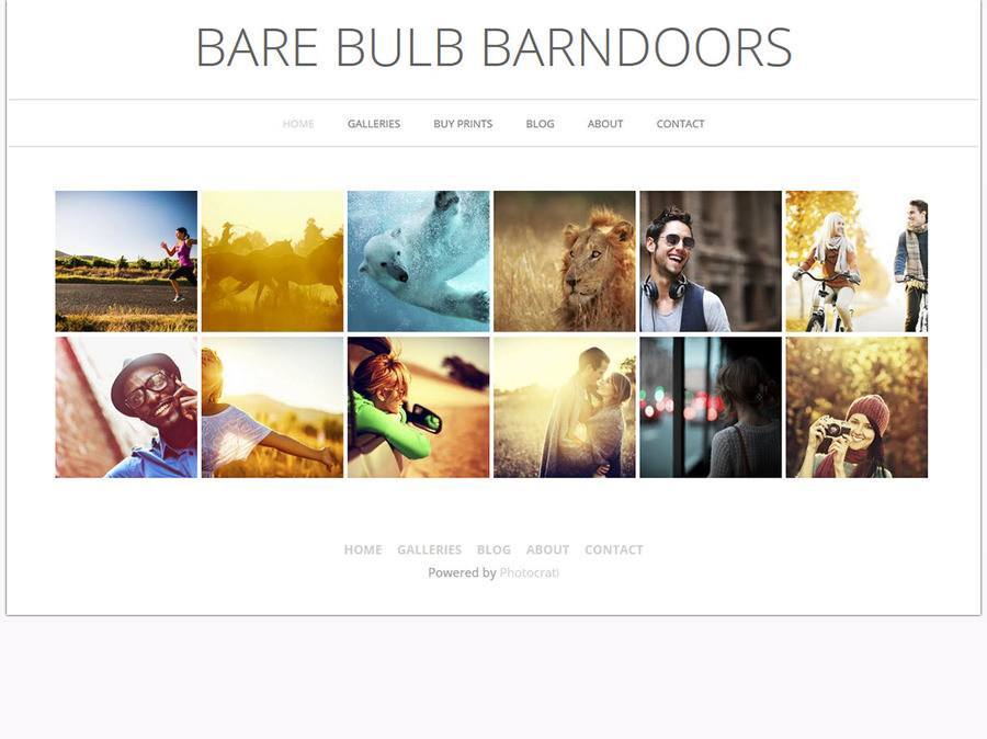 Bare Bulb Barn Doors