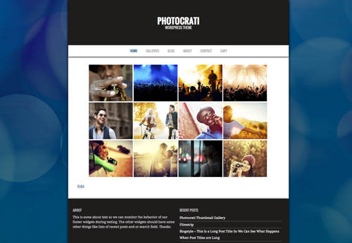 Backlight Blue WordPress Theme