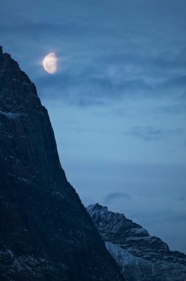 Snowy Pinnacles at Dusk