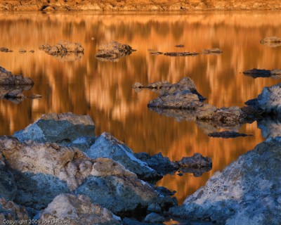 Sunrise Reflections, Old Marina, Mono Lake