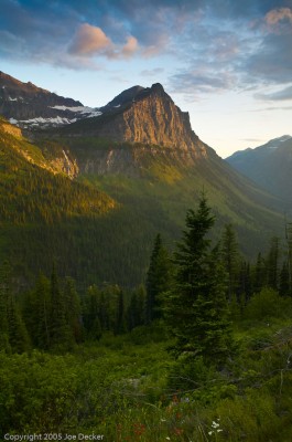 Mt. Oberlin Alpenglow, Glacier National Park.  I used 2 ND grads, a 2-stop soft, and a 3-stop soft, to capture the enormous dynamic range of this image in-camera.