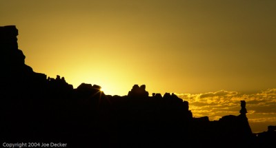 Sunrise, Goblin Valley. When sunrises are a must, sleep comes at a premium price.