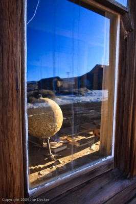 Framed Globe, Bodie, California