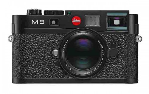 Leica M9 (front). A ruggedly built, Euro-styled digital rangefinder in which quality, performance, and price go hand in hand. Photo courtesy Leica.