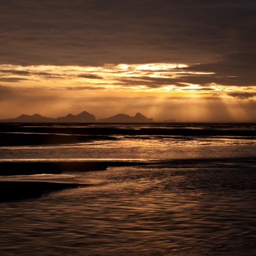 Sunset over Vestmannaeyjar