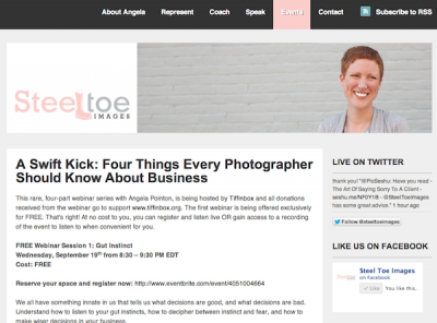 A Serious Photography Business With A Swift Kick