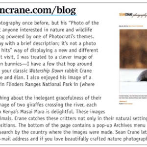 Photocrati User, Sean Crane, Featured In Shutterbug Magazine AGAIN