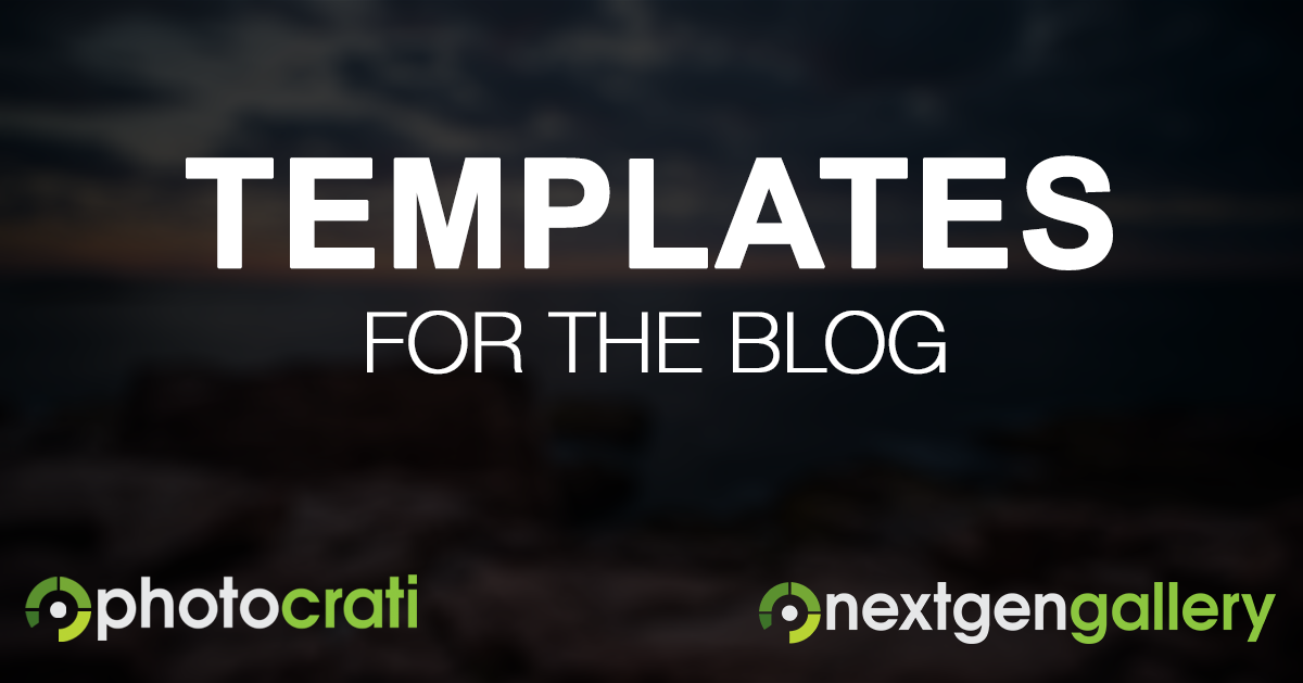 New Photocrati Theme Blog Templates