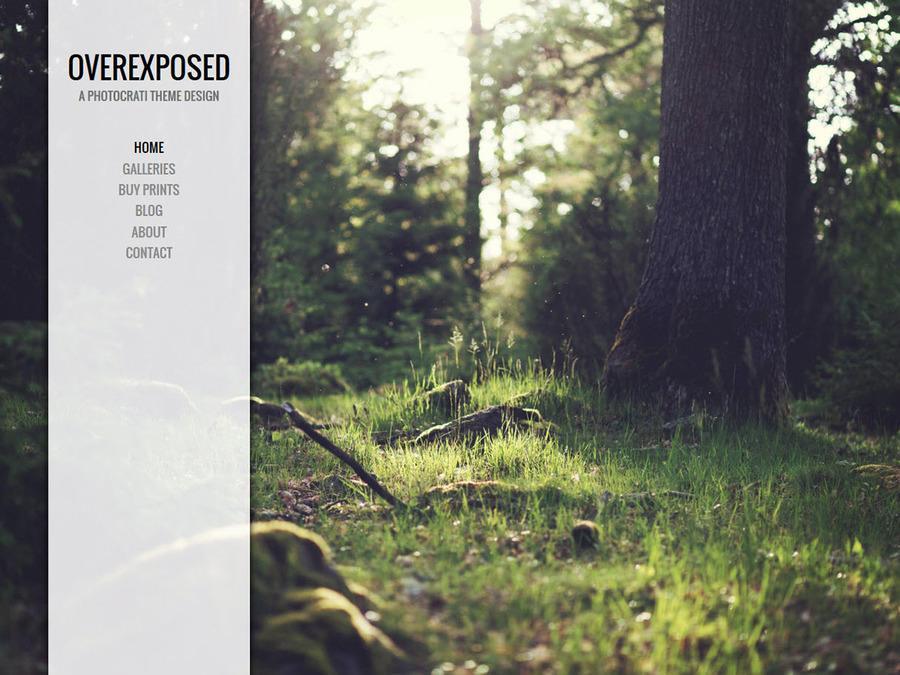 Overexposed White WordPress Theme