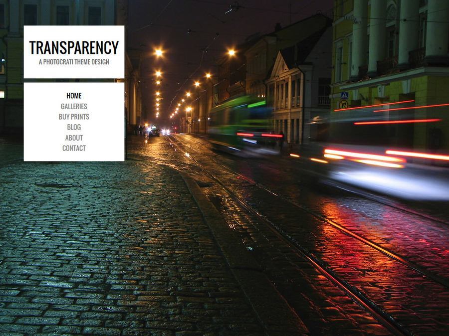 Transparency White WordPress